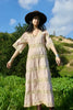Classic and Romantic Vintage Mexican Crochet Maxi Dress