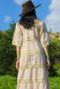 Classic and Romantic Vintage Mexican Crochet Maxi Dress