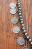 Signed Navajo Mercury Dime Sterling Squash Blossom