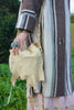 Vintage Handmade Creamy Deerskin Bag