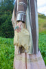Vintage Handmade Creamy Deerskin Bag