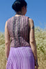 "Indira Violette"  1970s Indian Vest with Metallic Thread