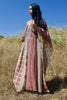 The Ultimate 1970s Goddess Dress Cotton Block Print Caftan