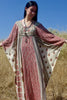 The Ultimate 1970s Goddess Dress Cotton Block Print Caftan