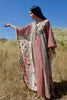 The Ultimate 1970s Goddess Dress Cotton Block Print Caftan