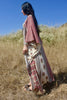 The Ultimate 1970s Goddess Dress Cotton Block Print Caftan