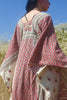 The Ultimate 1970s Goddess Dress Cotton Block Print Caftan
