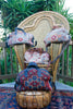 honeywood original "gypsy overnighter" one of a kind carpet bag