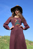 Bohemian Babe 1970s Hand Embroidered Indian Maxi Dress