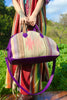 Honeywood Vintage One of A Kind Purple Deerskin Overnighter