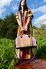 Honeywood Vintage One of A Kind Purple Deerskin Overnighter