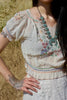 1930s Hand Embroidered Hungarian FOLK Blouse
