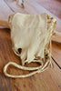 Vintage Handmade Creamy Deerskin Bag