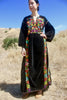 "Nomadic Priestess" RARE Antique Velvet Bedouin Maxi Dress