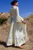 "Lemon Chiffon" 1970s Exquisite Mexican Wedding Dress