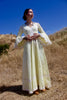 "Lemon Chiffon" 1970s Exquisite Mexican Wedding Dress