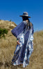 The Ultimate 1970s Goddess Dress Cotton Block Print Caftan part II Deadstock