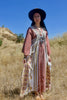The Ultimate 1970s Goddess Dress Cotton Block Print Caftan Part III