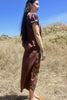1970s Hand Embroidered Mexican Maxi Dress