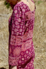 "The Sita" 1970s Vintage Indian Cotton Hand Block Printed Maxi Dress