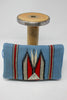Reserved Rare 1930s Dusty Blue Handwoven Chimayo Clutch