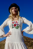 "The Rhiannon" 1970s Hand Embrodiered Cheese Cloth Goddess Maxi Dress