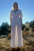 "The Sharon" 1970s Hand Crochet Maxi Dress