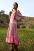 Stunning Vintage Adini Gauzy Indian Cotton Dress Circa 1970s