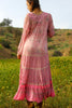 Stunning Vintage Adini Gauzy Indian Cotton Dress Circa 1970s
