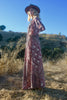 Reserved Vintage "Indian Imports" Indian Block Print Maxi Dress
