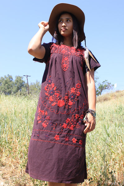 Mexican linen hot sale dress