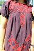 Overdyed Vintage Hand Embroidered Mexican Dress