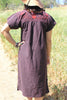 Overdyed Vintage Hand Embroidered Mexican Dress