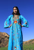 "Cosmic Folk"  RARE 1970s Hand Embroidered Egyptian Maxi Dress