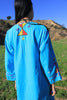 "Cosmic Folk"  RARE 1970s Hand Embroidered Egyptian Maxi Dress