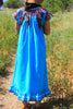 Turquoise Blue Vintage Oaxacan Dress