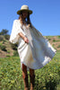 "Crochet Butterflies" Vintage Gauzy Ombre Greek Dress