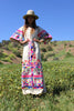 "Insane!" Vintage Hand Embroidered Maxi Dress
