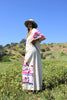 "Insane!" Vintage Hand Embroidered Maxi Dress
