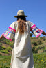 "Insane!" Vintage Hand Embroidered Maxi Dress