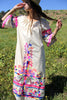 "Insane!" Vintage Hand Embroidered Maxi Dress