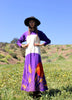 RESERVED "Blood Moon II" 1970s Mama Carlota Handmade Maxi Dress