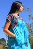 Turquoise Blue Vintage Oaxacan Dress