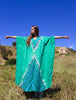 "Emerald Kaftan" Vintage Indian Cotton Kaftan