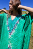 "Emerald Kaftan" Vintage Indian Cotton Kaftan