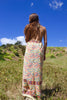 "Love" Vintage Indian Cotton Block Print Halter Dress