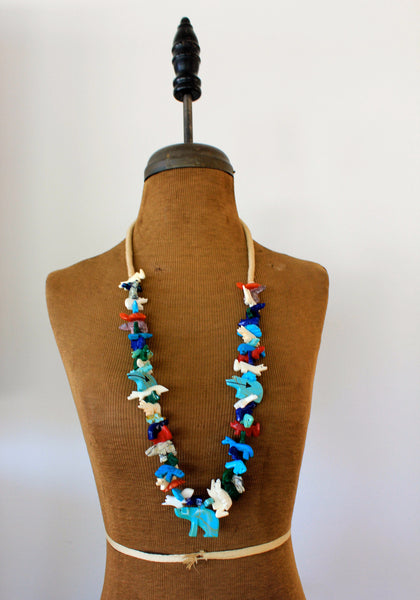 Zuni Fetish Necklace 