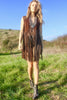 "Woodstock Fringe" RARE 1960s Chocolate Suede Extra Long Fringe Vest