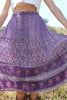 "Shades of Purple" 1970s Gauze Indian Skirt