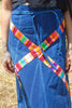 Vintage Guatemalan Indigo Wrap Skirt Circa ~ 1970s